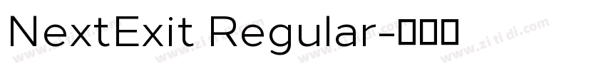 NextExit Regular字体转换